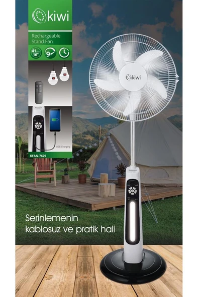 Kiwi KFAN-7629 Ayaklı Vantilatör - Kumandasız ürün görseli 1