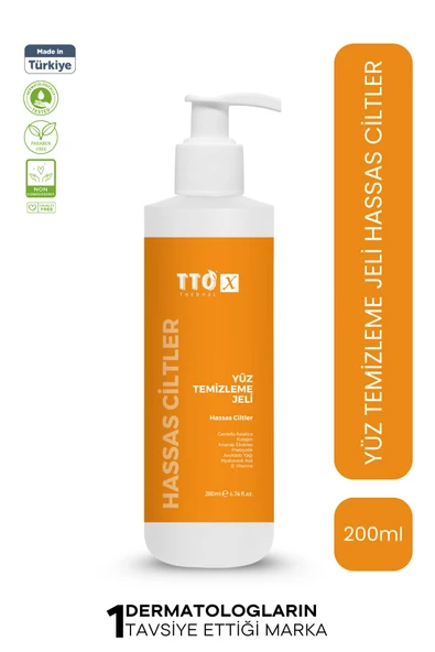 TTO-X Yüz Temizleme Jeli Hassas Ciltler 200 ml ürün görseli 1