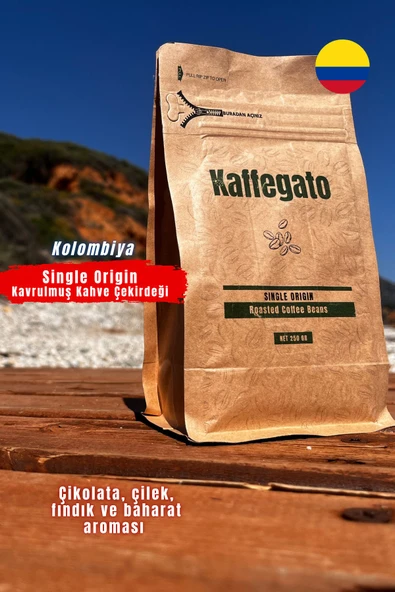 Kaffegato Kolombiya Kahve Çekirdeği 250g ürün görseli 1