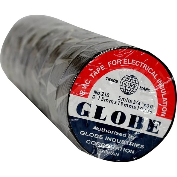 Globe Globe Izole Bant Siyah 10LUK 0.13MMX19MM ürün görseli 1