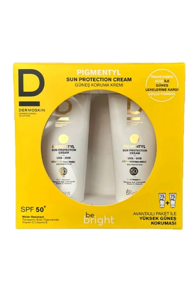 Dermoskin Be Bright Pigmentyl Güneş Kremi Spf 50+ 2 x 75 ML ürün görseli 1