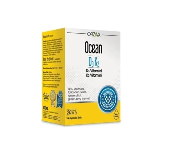 Ocean D3 Ve K2 İçeren Damla 20 Ml ürün görseli 1