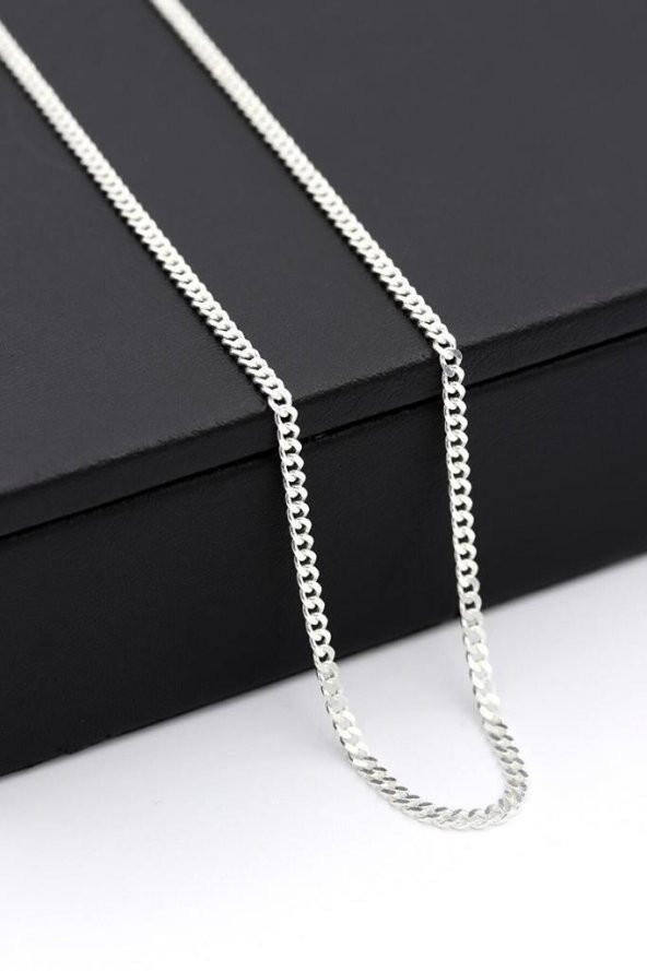 925 Ayar Gümüş Gurmet Zincir Kolye 60 CM 4 MM ürün görseli 1