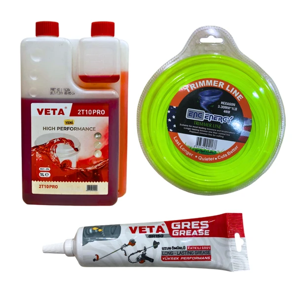 VETA AKSESUAR SETİ / VETA GRES + VETA 2T YAĞ + ENG ENERGY MİSİNA ürün görseli 1