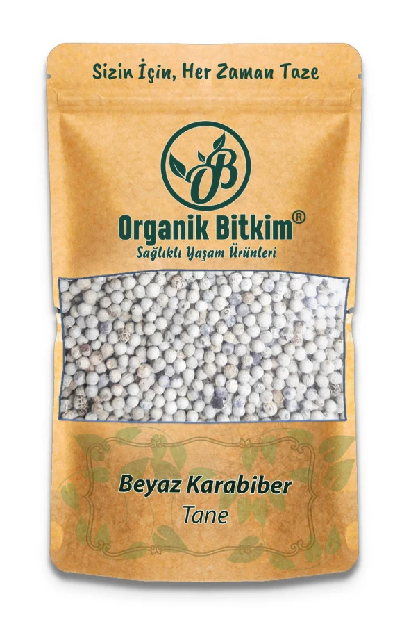 Organik Bitkim Beyaz Karabiber Tane 1000 gr ürün görseli 1