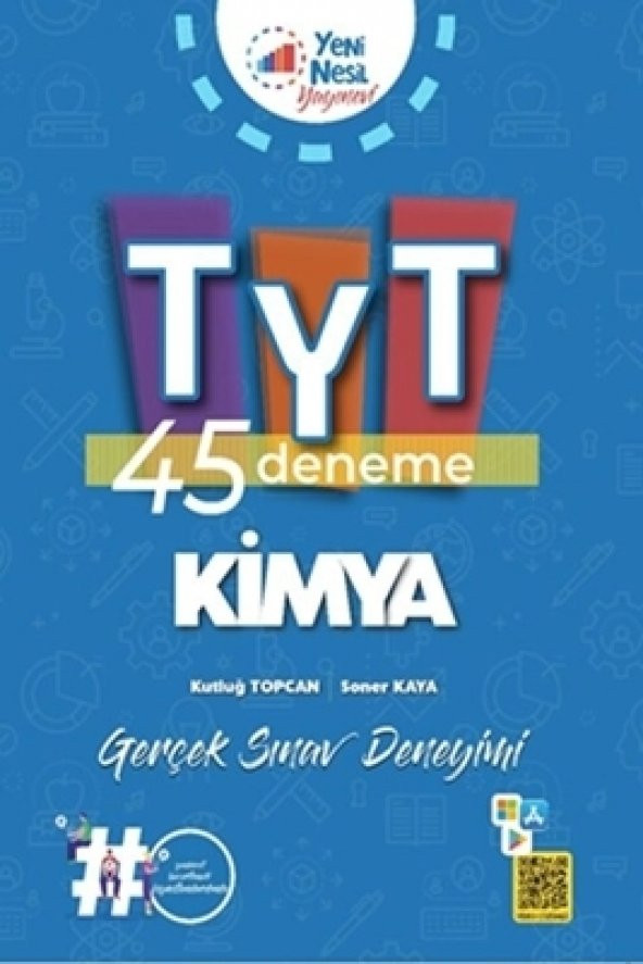 Yeninesil Yks Tyt Kimya 45 Deneme Sınavı Video Çözümlü ürün görseli 1