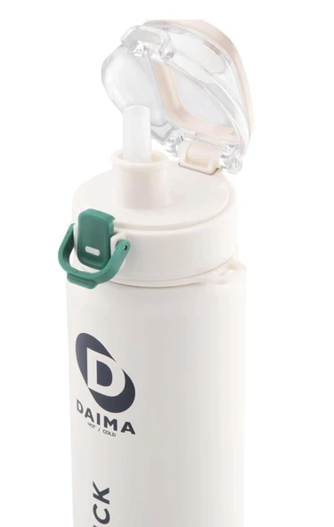 DAİMA QUİCK TERMOS BEYAZ 650 ML - Resim 2