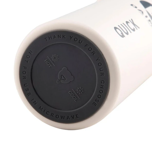 DAİMA QUİCK TERMOS BEYAZ 650 ML - Resim 3