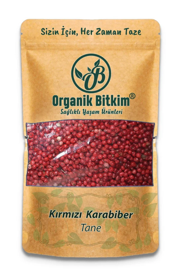 Organik Bitkim Kırmızı Karabiber Tane 100 gr ürün görseli 1