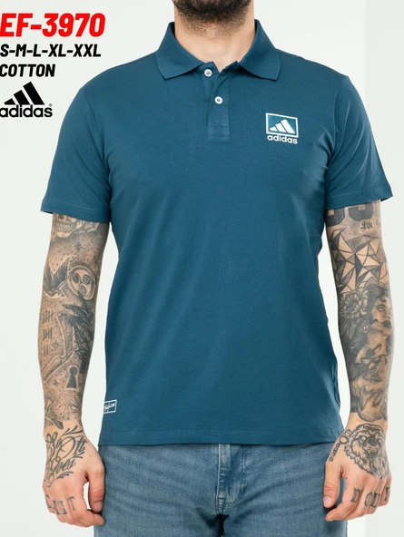 Adidas EF-3970 Erkek Pamuk Cotton Polo Yaka T-Shirt ürün görseli 1