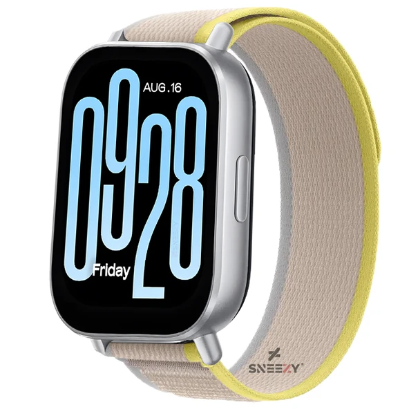 Redmi Watch 5 Active Redmi 5 Lite Uyumlu Kordon Trail Loop Yumuşak Kumaş Kordon  Sarı ürün görseli 1