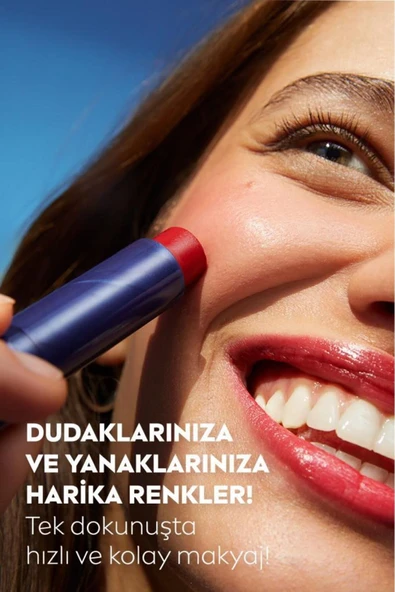 Nivea Lip Cheek Caring Red - Resim 4