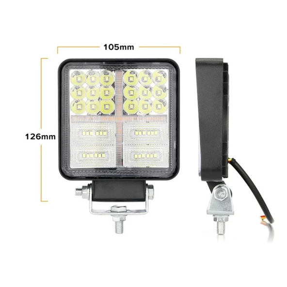 Space Sis lambası kare flaşlı 12-24v/ LASS313 ürün görseli 1