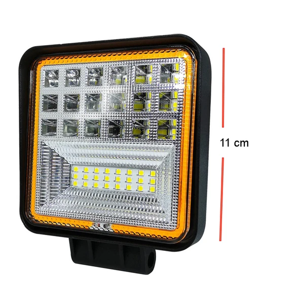 Space Sis lambası kare kırmızı angellı 12-24v adet / LASS312 ürün görseli 1