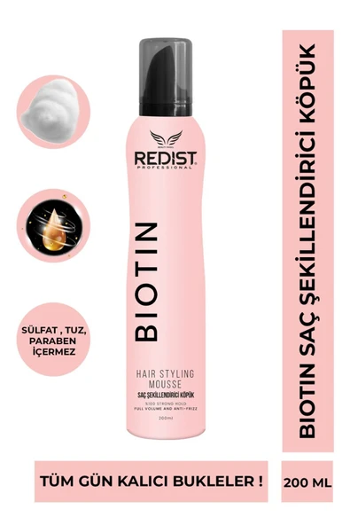 Redist Saç Köpüğü Biotin 200 ml ürün görseli 1
