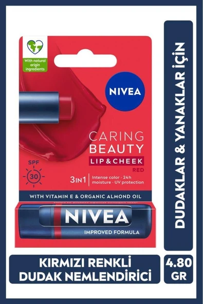 Nivea Lip Cheek Caring Red ürün görseli 1