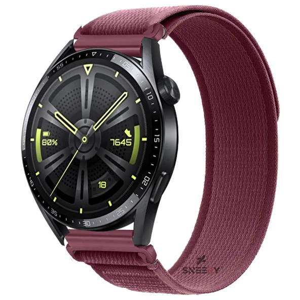 Huawei Watch GT2 Elite-Sport-Classic 46mm-GT2 Pro 22mmUyumlu Wander Trail Loop Kordon  Kırmızı ürün görseli 1