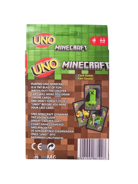 Minecraft Uno Oyun Kartı - Resim 2