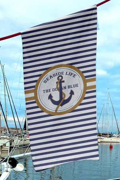 Dijital Baskılı Unisex Deniz Havuz Plaj Havlusu 70x150 cm. // H0107 ürün görseli 1