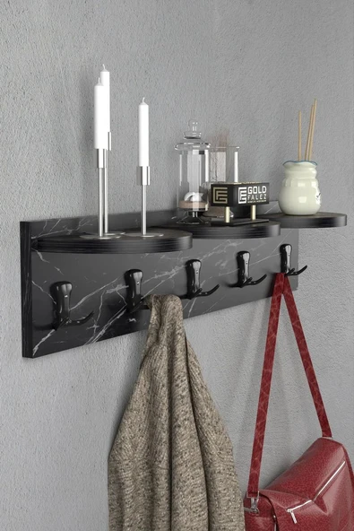 Askılık Duvar Elbise Askılığı Portmanto Bendir 80 Cm ürün görseli 1