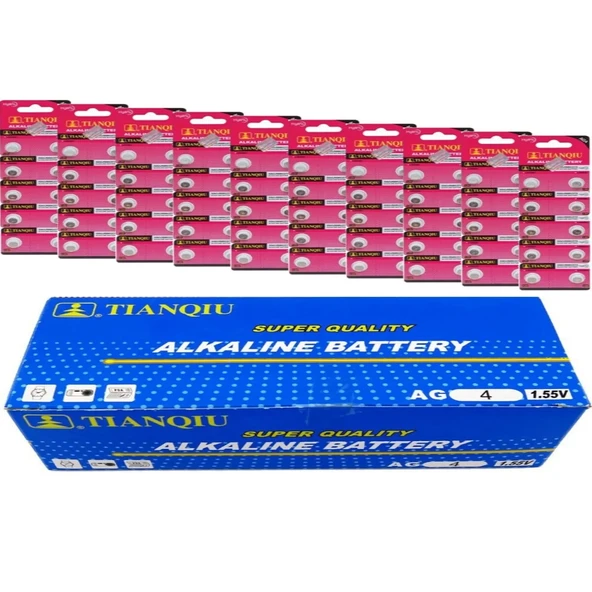 Tianqiu AG4-LR626-377 1.55V Saat Pili - 10X10 100 Adet ürün görseli 1