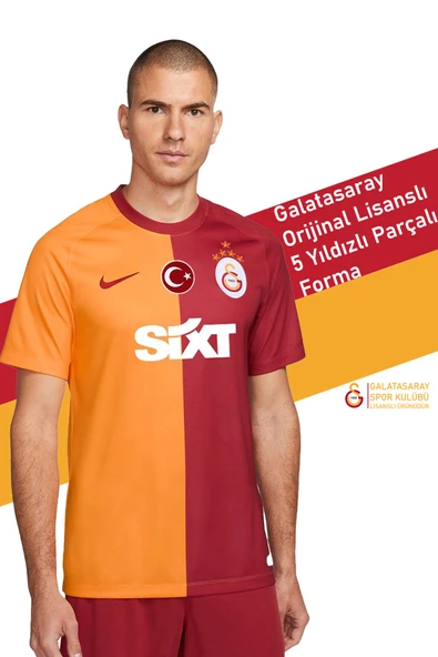 Galatasaray Orijinal Lisanslı 23-24 5 Yıldızlı Parçalı Forma ürün görseli 1