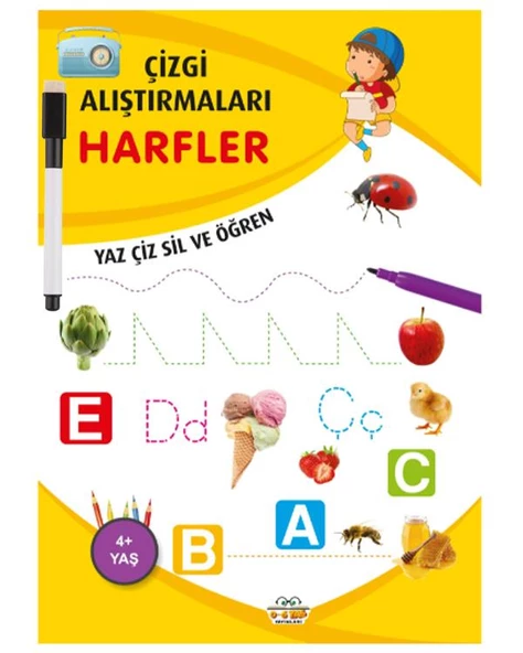 Çizgi Alıştırmaları Harfler 0-6 Yaş Yayınları ürün görseli 1