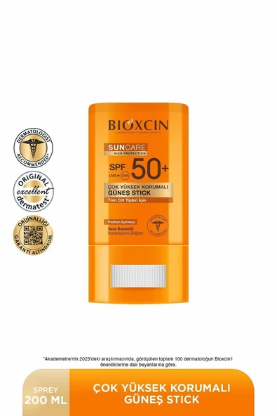 Bioxcin Sun Care Stick SPF50 Hassas Bölgeler İçin Yüksek Korumalı Güneş Kremi ürün görseli 1