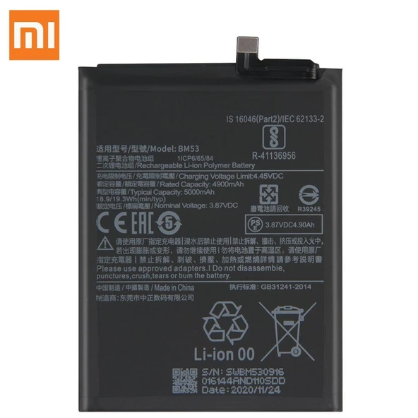 Xiaomi Mi 10T Pro Batarya Pil Bm53 ürün görseli 1