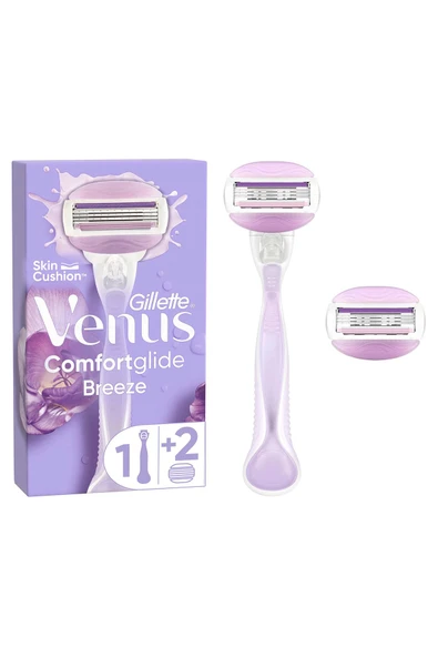 GİLLETTE VENUS Venus Comfort Glide Breeze Tıraş Makinesi 2 Adet Yedek Başlık ürün görseli 1