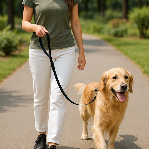 Beylini Dayanıklı Köpek Gezdirme Kayışı Metal Tokalı Bütün Tasmalara Uyumlu Evcil Hayvan Tasması Siyah ürün görseli 1