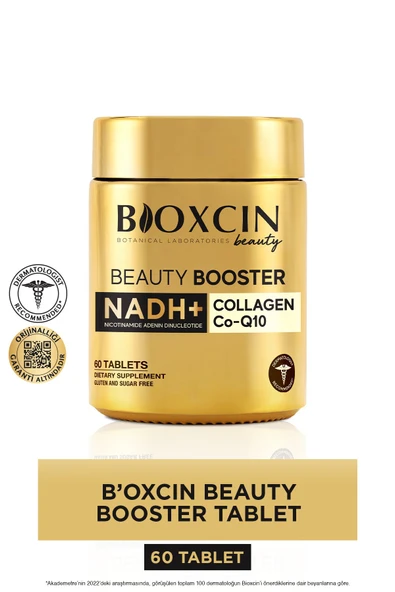 Bioxcin Beauty Booster 60 Tablet - Kolajen Nicotinamide CoQ10 Glutatyon  Astaksantin Resveratrol Hya Asit. ürün görseli 1