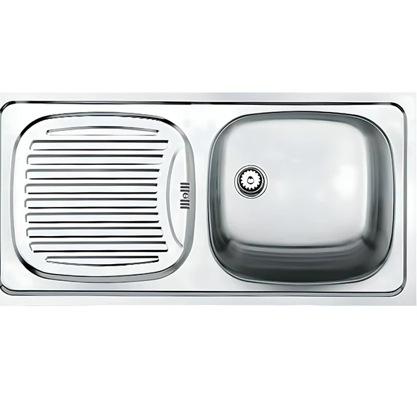 Teka EBM 45 Paslanmaz Çelik Sol Damlalıklı Eviye 40132022 ürün görseli 1