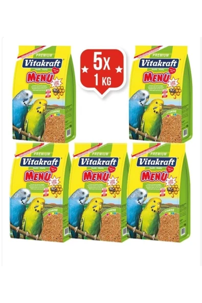 Vitakraft Premium Muhabbet Kuşu Yemi 1 Kg x 5 Adet ürün görseli 1