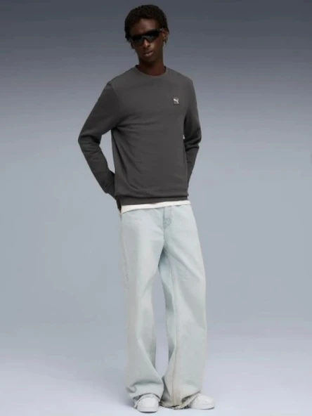 Puma Ess Elevated Crew 684727 Erkek Sweatshirt - Resim 3