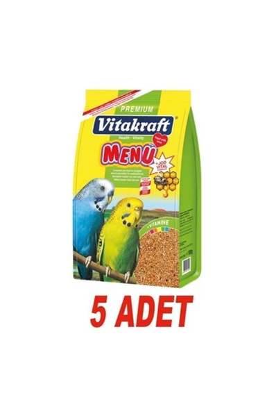 Vitakraft Premium Muhabbet Kuşu Yemi 1 Kg x 5 Adet ürün görseli 1