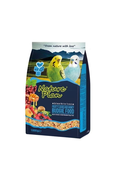 Nature Plan Meyve Aromalı Ballı Muhabbet Yemi 1 Kg ürün görseli 1