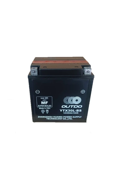 OUTDO YTX30L-BS 12VMOTOSİKLET AKÜSÜ ürün görseli 1