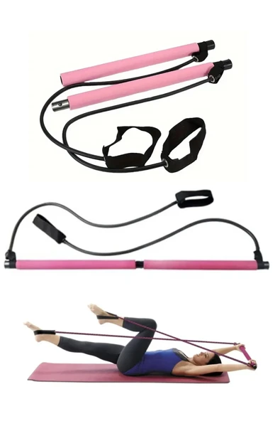 Squat Pilates Jimnastik Egzersiz Çubuğu Portable Studio Squat Barı  AA175 ürün görseli 1
