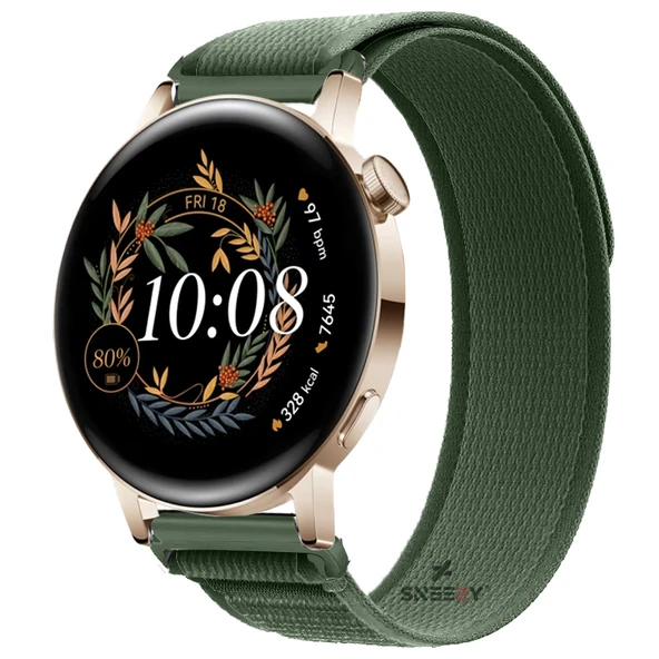 Huawei Watch GT 3 Elegant – Active 42mm Uyumlu 20mm Wander Trail Loop Kordon  Mavi Koyu ürün görseli 1