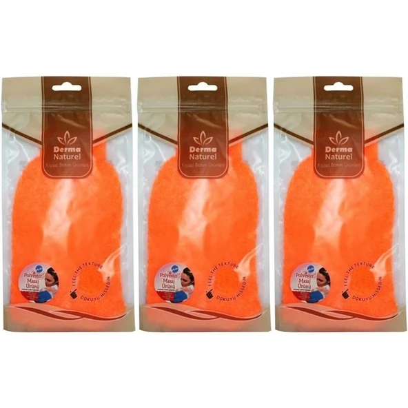 Derma Naturel Banyo Eldiveni Renkli MS-05 (3 Lü Set) ürün görseli 1