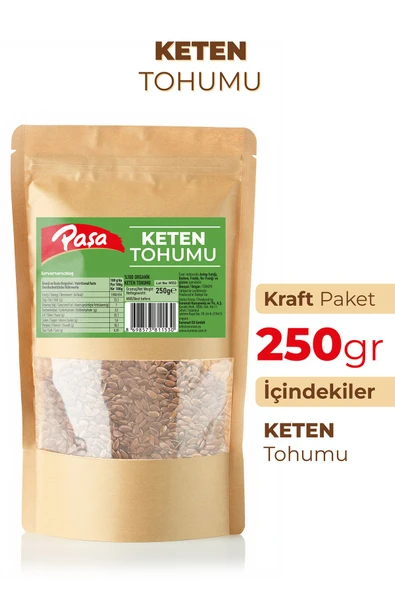 Paşa Kuruyemiş Keten Tohumu 250 gr – Yüksek Lifli ve Omega-3 Kaynağı ürün görseli 1