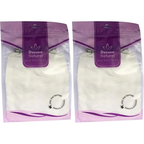 Derma Naturel Krep Lastikli Kese MS-20 (2 Li Set) ürün görseli 1