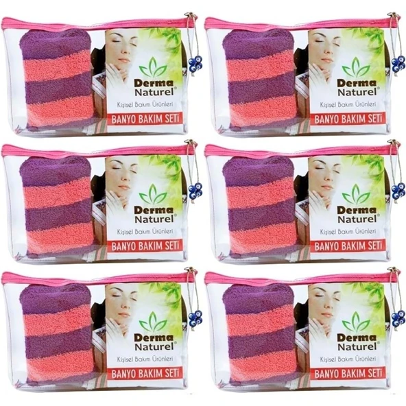 Derma Naturel Banyo Bakım Seti 4 Parça (6 Lı Set) ürün görseli 1