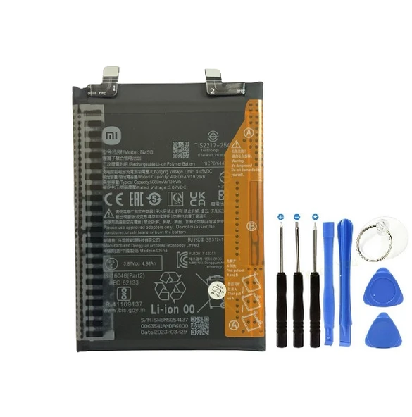 XİOAMİ K50i PİL BATARYA BM5G 5080 mAh+Tamir Set ürün görseli 1