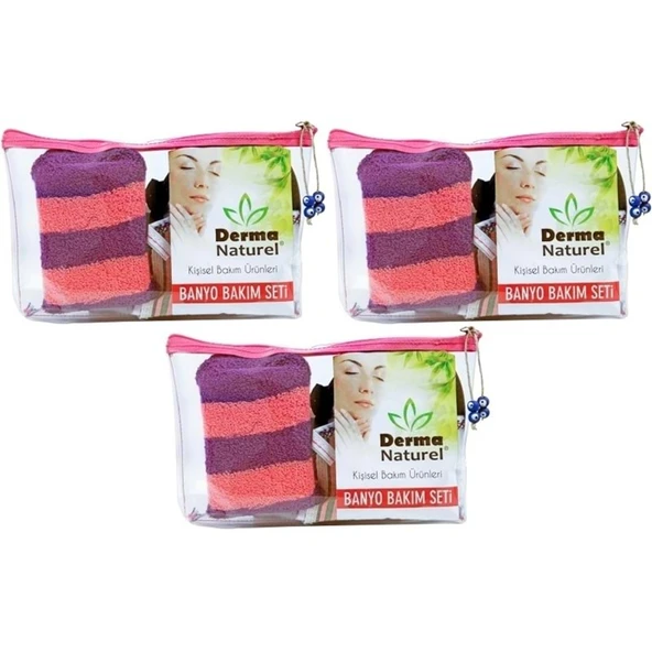 Derma Naturel Banyo Bakım Seti 4 Parça (3 Lü Set) ürün görseli 1