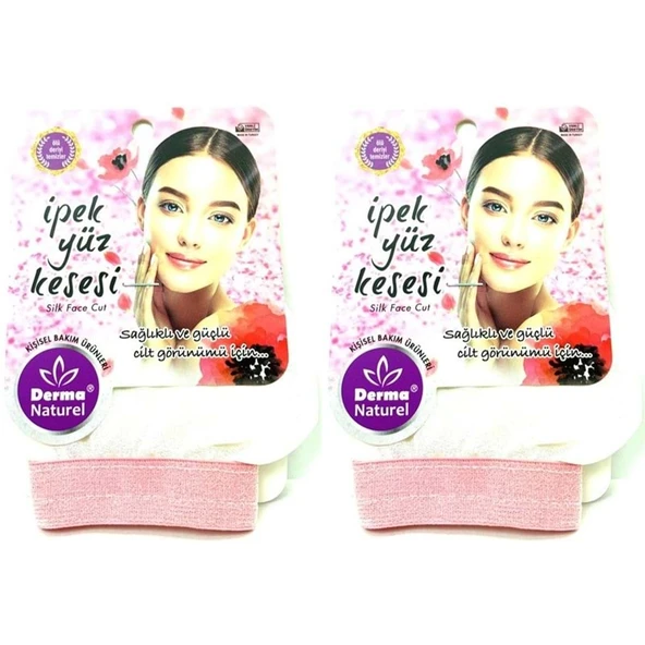 Derma Naturel İpek Yüz Kesesi MS-31 (2 Li Set) ürün görseli 1