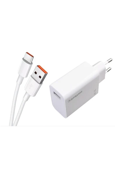 SPARANGE etcrt Poco X3 Pro Uyumlu 33w Hızlı Şarj Adaptörü Ve Type-c Kablo Qualcommquickcharge4.0 Star Co ürün görseli 1