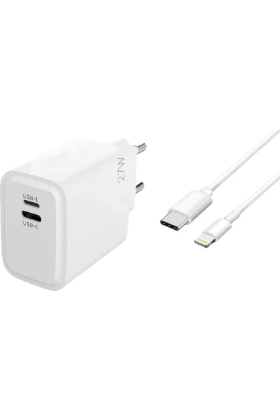 Concorde Gökkuşağı 27W USB Lightning Pd 27W Şarj Adaptörü Lightning Kablo ürün görseli 1