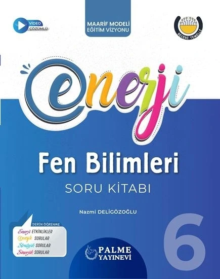 Palme Yayınları 6. Sınıf Fen Bilimleri Enerji Soru Kitabı Yeni ürün görseli 1